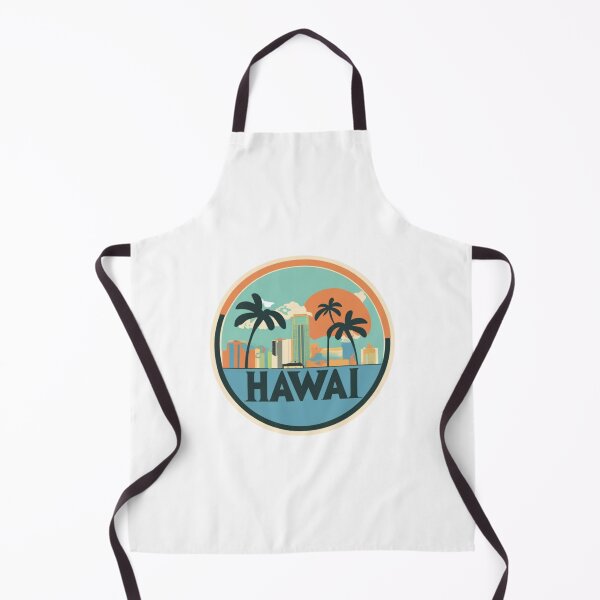 Item preview, Hawai with the city center and the ocean | Drawing style designed and sold by CircinusStore.