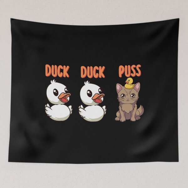 Item preview, Funny Duck Cat Pun Meme Men Women Kids Funny Duck designed and sold by KsuAnn.