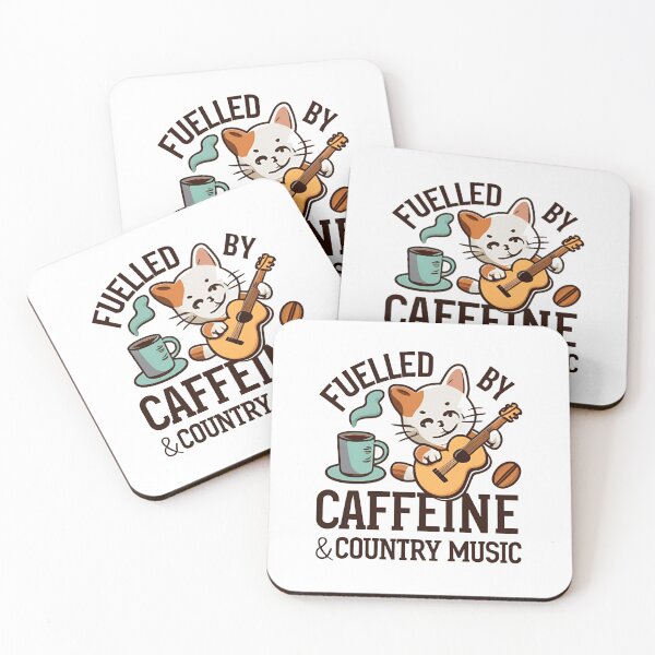 Item preview, Coffee lover Fuelled by caffeine and country music designed and sold by harmzk90.