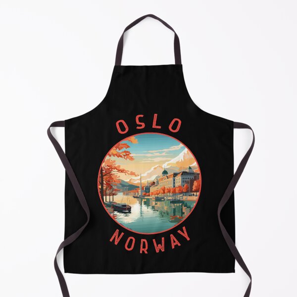 Item preview, Oslo Norway Retro Distressed Circle designed and sold by KrisSidDesigns.