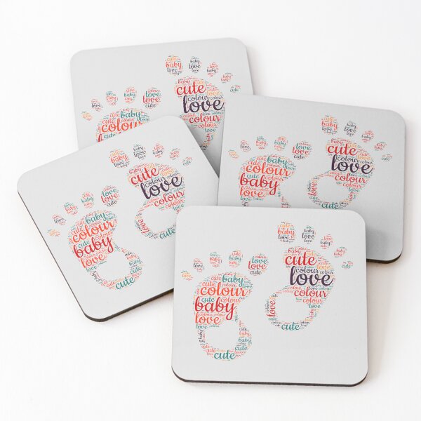 Item preview, children's feet typography designed and sold by Gadet100.