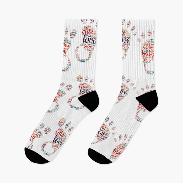 Item preview, children's feet typography designed and sold by Gadet100.