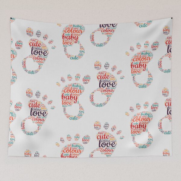 Item preview, children's feet typography designed and sold by Gadet100.