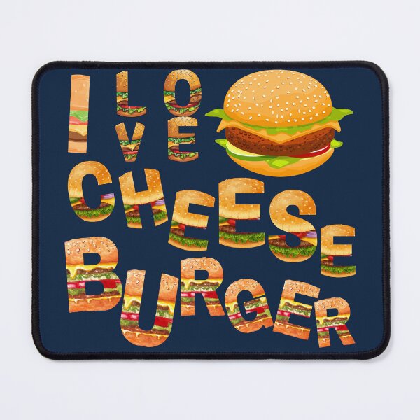 Item preview, I Love Cheeseburger Design For Burger Lovers designed and sold by SwanAndStone.