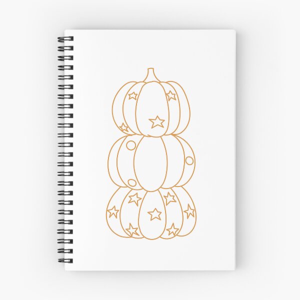 Item preview, Ilustración de arte lineal de calabazas apiladas designed and sold by ONLINE DISTRICT.