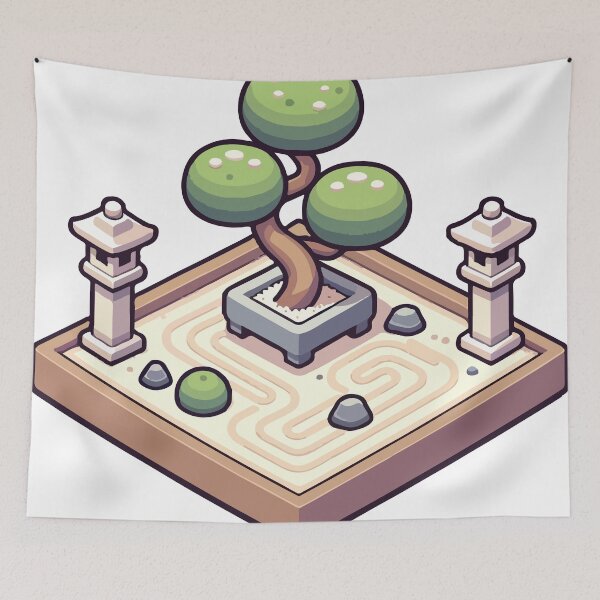 Item preview, Elegant Bonsai & Stone Lantern designed and sold by OniumEth.
