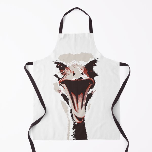 Item preview, Live ostrich head: Comic image with tongue sticking out designed and sold by Rostislav Bouda.