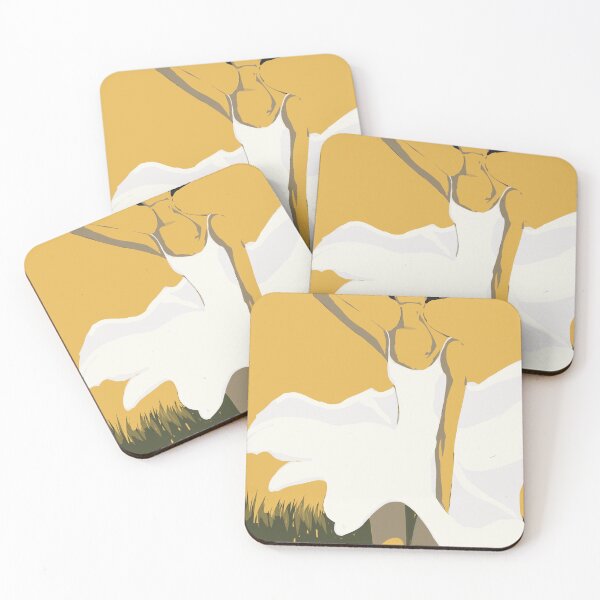 Item preview, Woman looking up, yellow background designed and sold by bonmots.