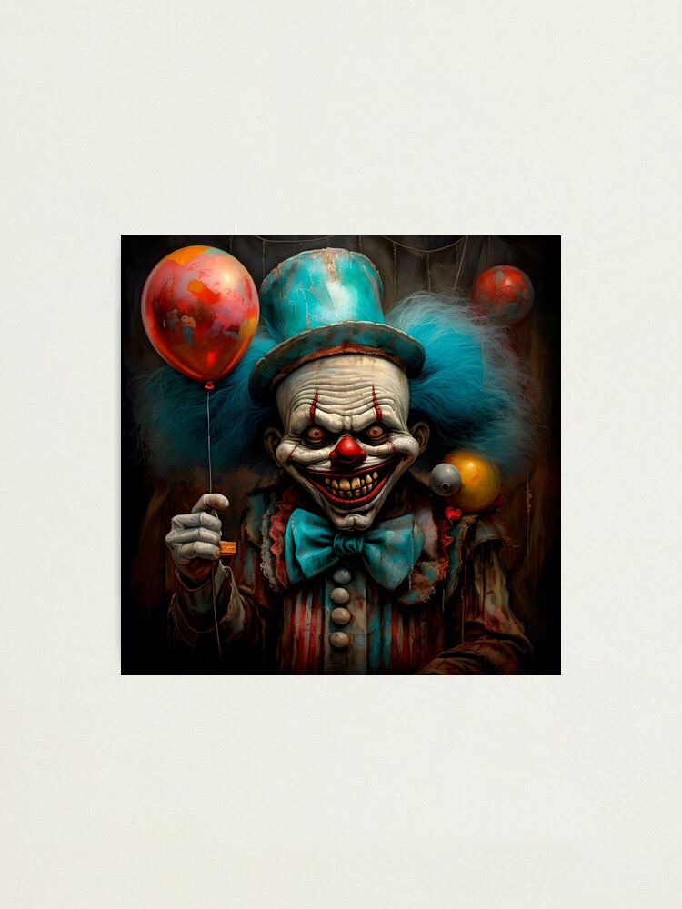 Kissing booth|dark fantasy clown art|acrylic good painting