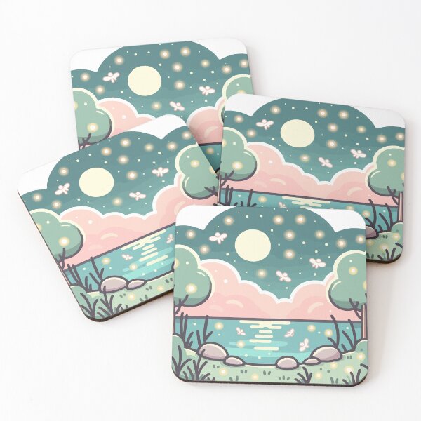 Item preview, Moonlit Dreamscape: Firefly Serenade designed and sold by OniumEth.
