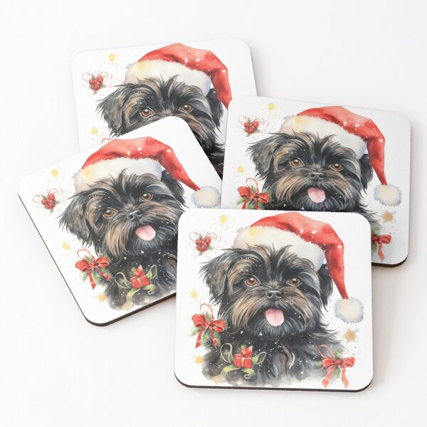 Item preview, Christmas Affenpinscher Holiday Dog designed and sold by TheWildFlix.