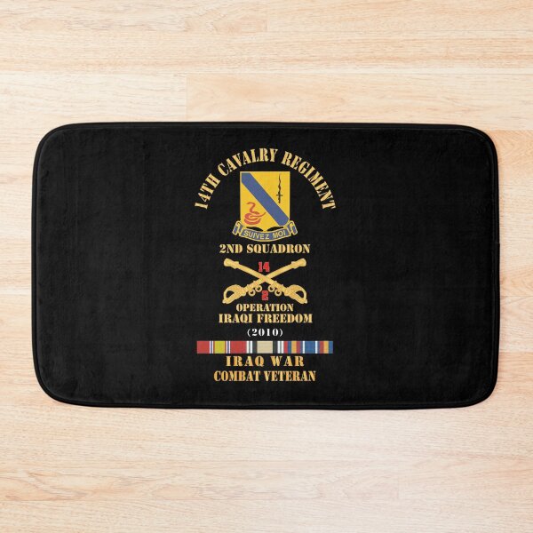 Item preview, Army - 14th Cavalry Regiment w Cav Br - 2nd Squadron - OIF - 2010 - Red Txt Cbt Vet w IRAQ SVC X 300 designed and sold by Military Insignia Products.