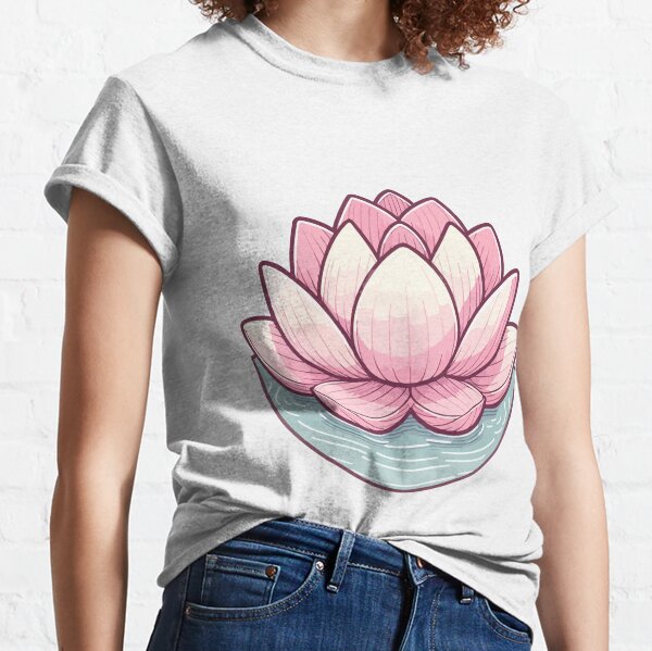 Women's Panda T-Shirt with Pink Flowers - Summer Essential