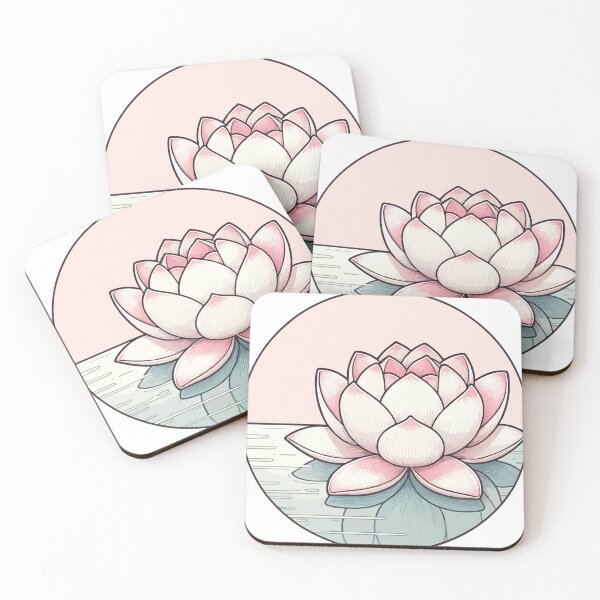 Item preview, Circular Elegance: Lotus in Pastel Glory designed and sold by OniumEth.