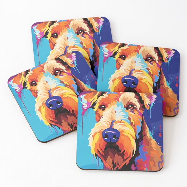 Item preview, Airedale Terrier Dog Pop Art designed and sold by TheWildFlix.