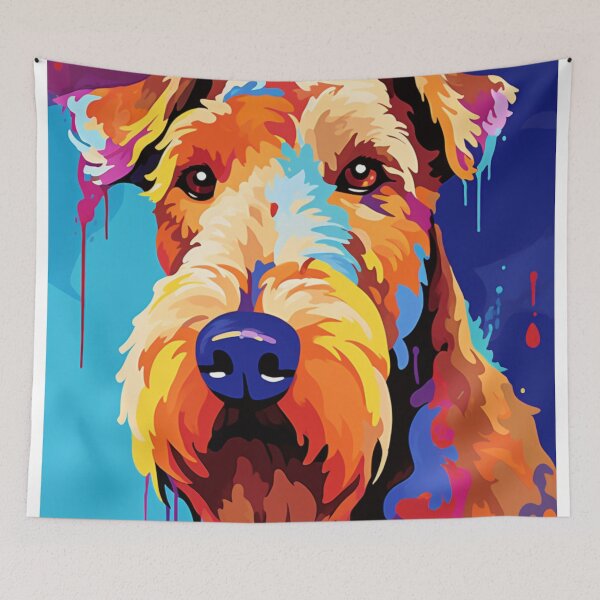 Item preview, Airedale Terrier Dog Pop Art designed and sold by TheWildFlix.