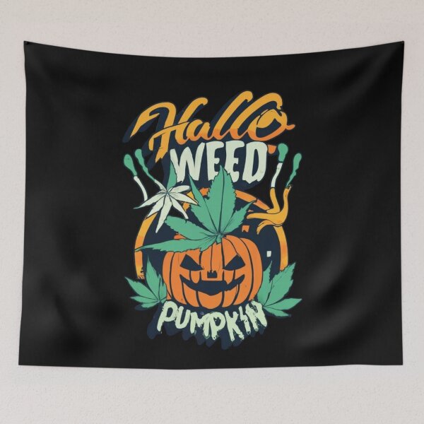 Item preview, Funny Hallo Weed Pumpkin designed and sold by AAcrew.