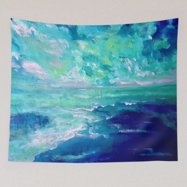 Item preview, Seascape in Devon England.  From Original painting. designed and sold by Angela Haig-Harrison.