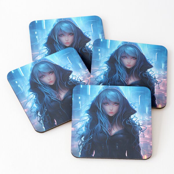 Item preview, Futuristic Cyber Cute Anime Girl designed and sold by DGitaldreamgirl.