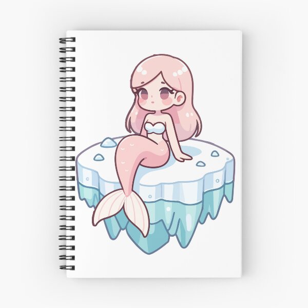 Item preview, Charming Pink-Haired Mermaid on Icy Platform designed and sold by OniumEth.