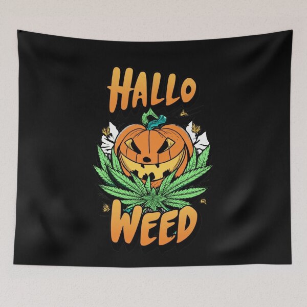 Item preview, Funny Hallo Weed Pumpkin designed and sold by AAcrew.