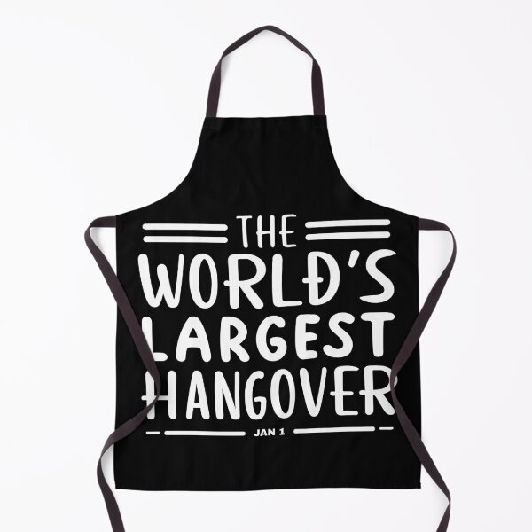 Item preview, The World's Largest Hangover, Jan 1 - Funny New Year January 1st (White Text) designed and sold by Spiprinto.