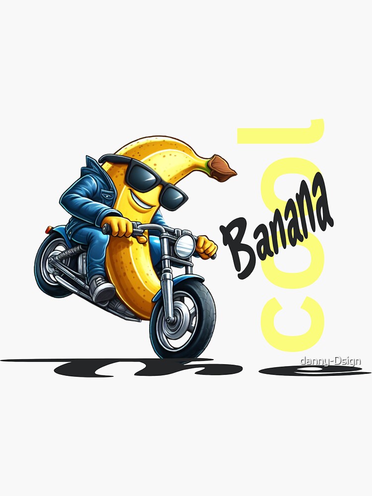 Cool Banana on Motorcycle - The cool Banana