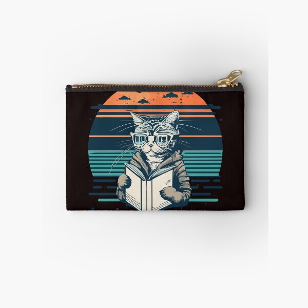 Item preview, Cat Reading Book Vintage Sunset Readers designed and sold by sadedream.