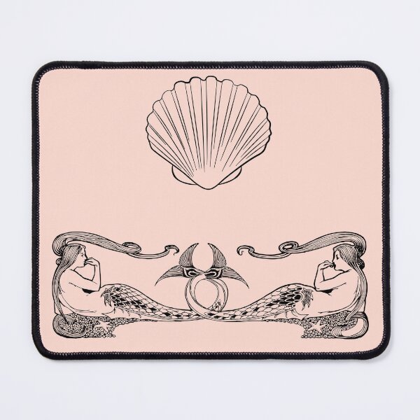 Item preview, Antique mermaids with magical seashell beach design designed and sold by TheLocoShop.