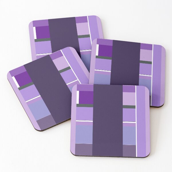 Item preview, Purple rain - It's hip to be square. . . in purple color block pattern - light purple, dark purple designed and sold by smooshfaceutd.