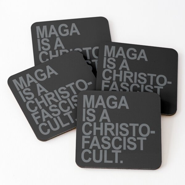Item preview, MAGA is a christofascist cult (SUBTLE GRAY) designed and sold by Thelittlelord.