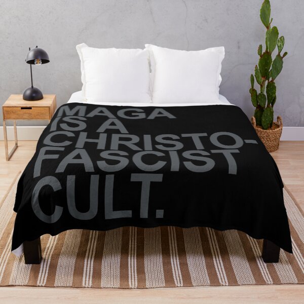 Item preview, MAGA is a christofascist cult (SUBTLE GRAY) designed and sold by Thelittlelord.
