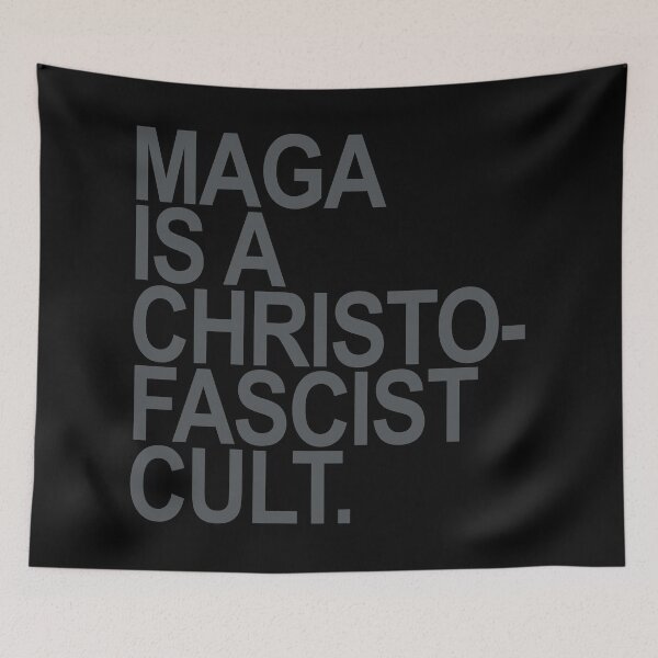 Item preview, MAGA is a christofascist cult (SUBTLE GRAY) designed and sold by Thelittlelord.