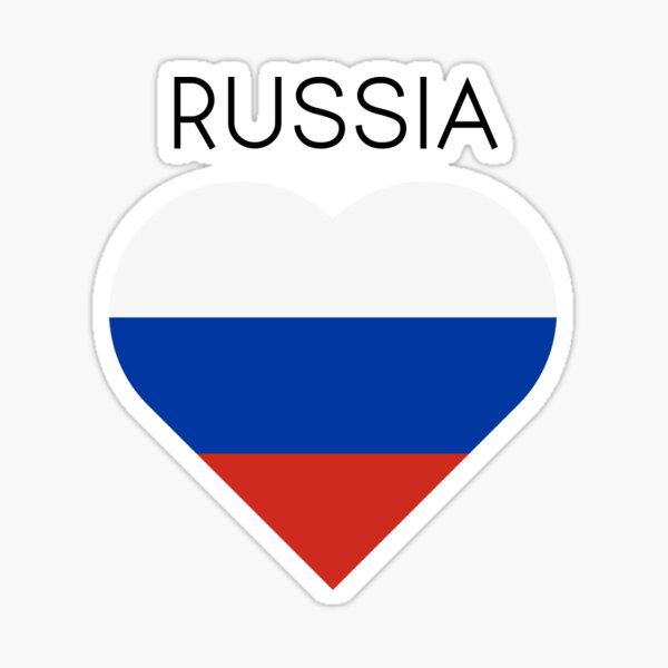 FLAG OF RUSSIA Sticker by Meithyl