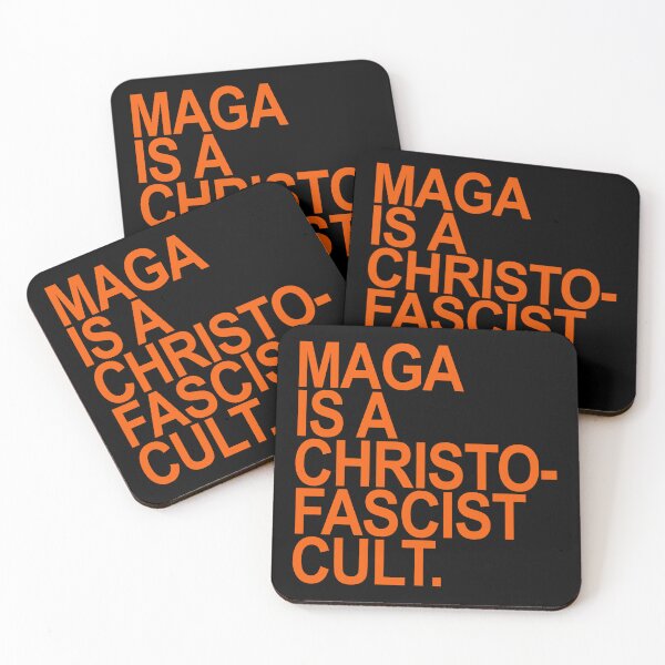 Item preview, MAGA is a christofascist cult (PRISON ORANGE) designed and sold by Thelittlelord.