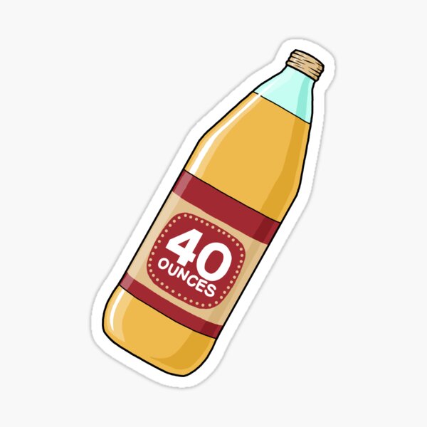 40oz 40 ounce oz Bottle | Greeting Card
