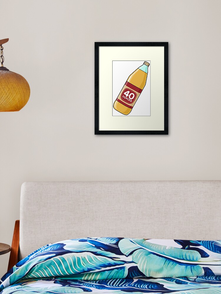 40oz 40 ounce oz Bottle Greeting Card for Sale by dopeandbirds