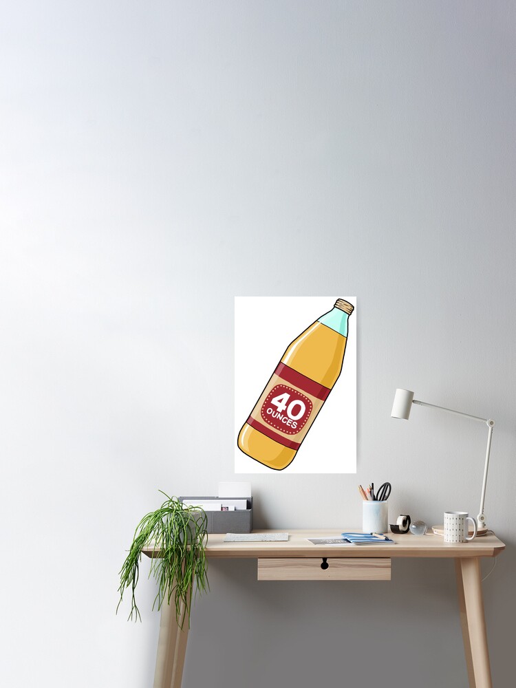 40oz 40 ounce oz Bottle Greeting Card for Sale by dopeandbirds