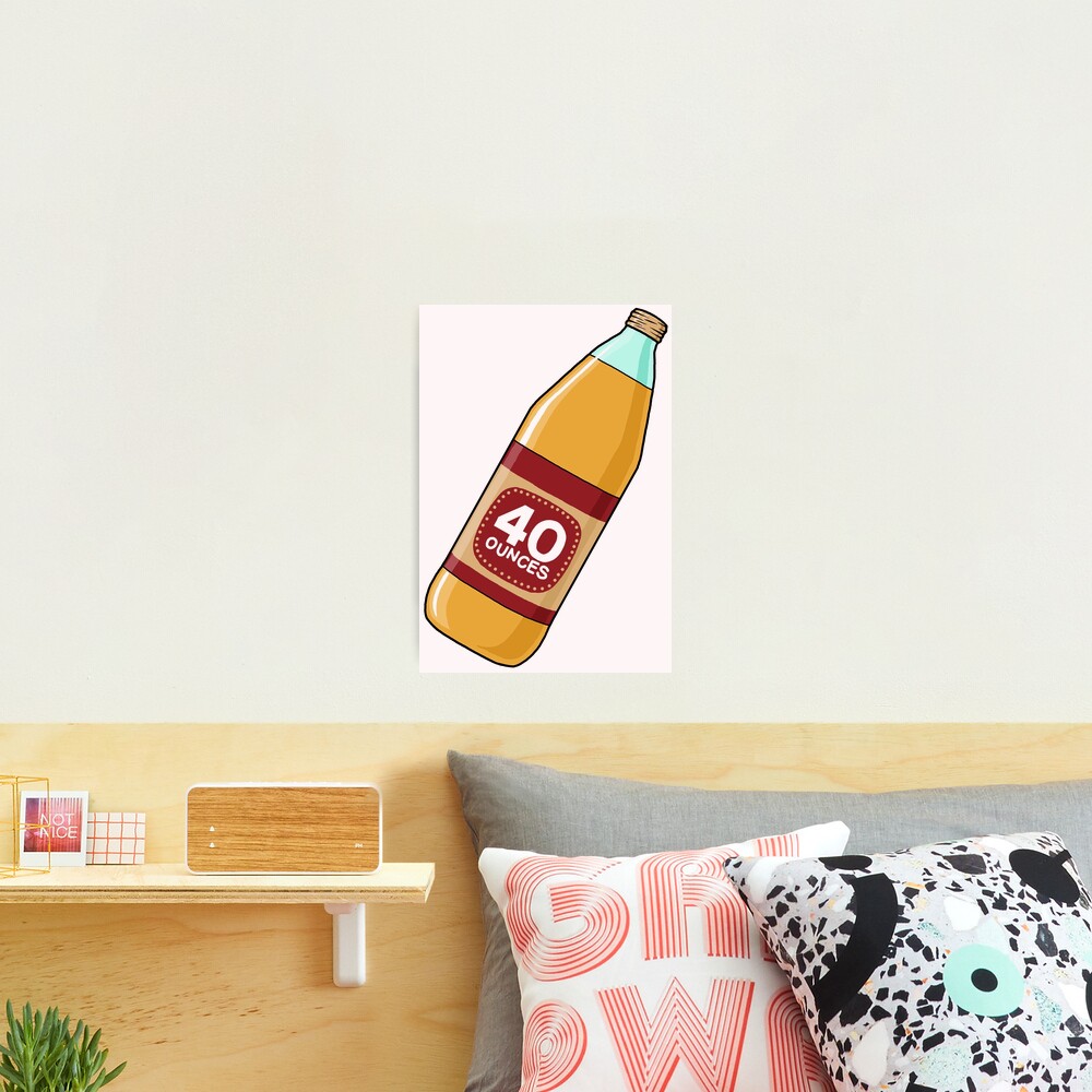 40oz 40 ounce oz Bottle Greeting Card for Sale by dopeandbirds