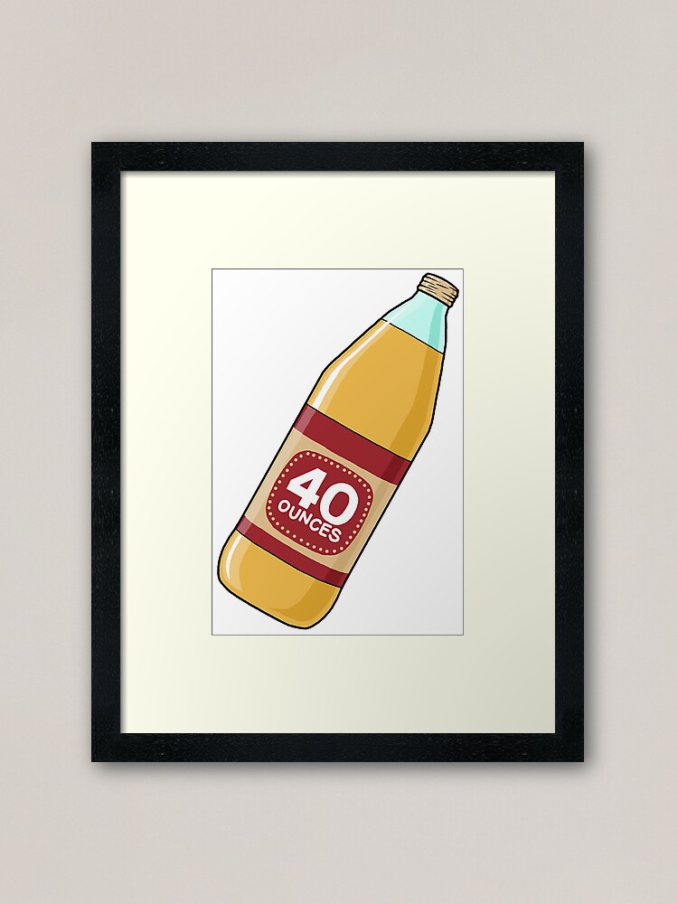 40oz 40 ounce oz Bottle Greeting Card for Sale by dopeandbirds