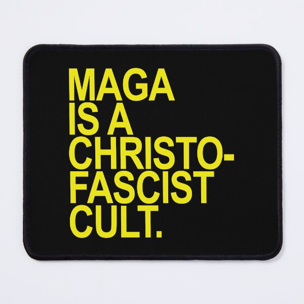 Item preview, MAGA is a christofascist cult (YELLOW) designed and sold by Thelittlelord.