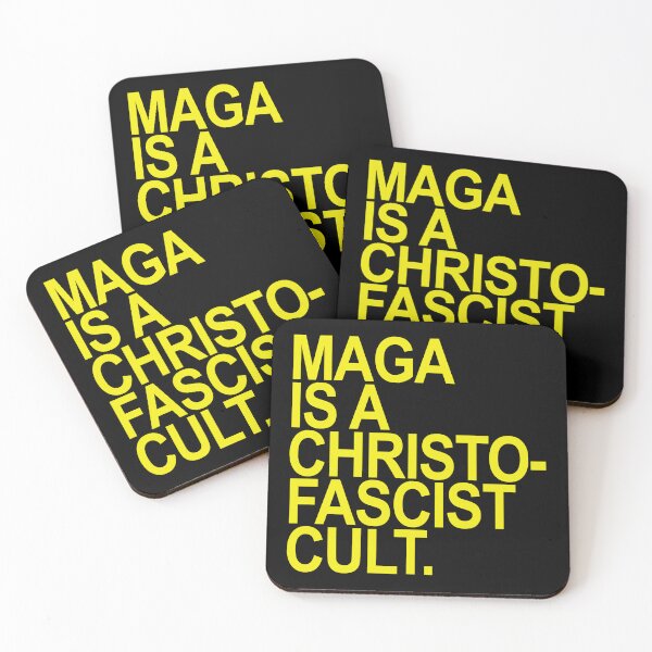 Item preview, MAGA is a christofascist cult (YELLOW) designed and sold by Thelittlelord.