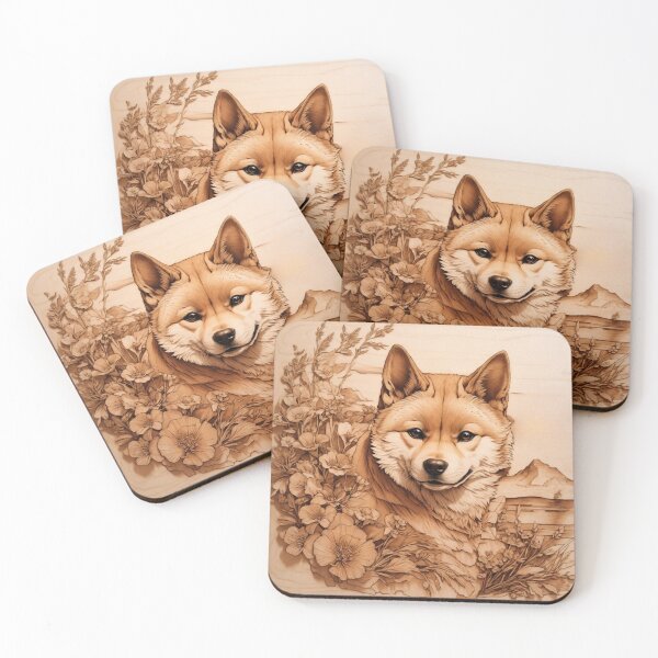 Item preview, Shiba Inu: The Noble Spirit of Wood (Pyro Pets Art - 092) designed and sold by pyropetsart.