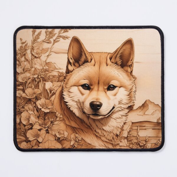 Item preview, Shiba Inu: The Noble Spirit of Wood (Pyro Pets Art - 092) designed and sold by pyropetsart.