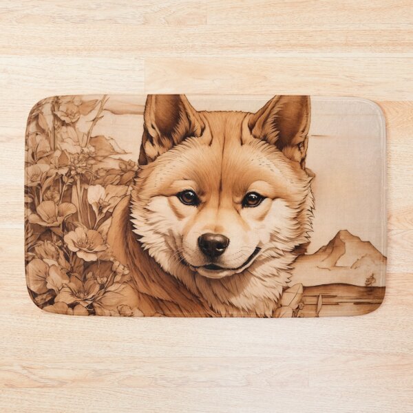 Item preview, Shiba Inu: The Noble Spirit of Wood (Pyro Pets Art - 092) designed and sold by pyropetsart.