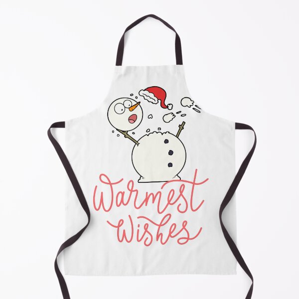Item preview, Greetings from funny frightened Snowman warmest wishes. designed and sold by esao.