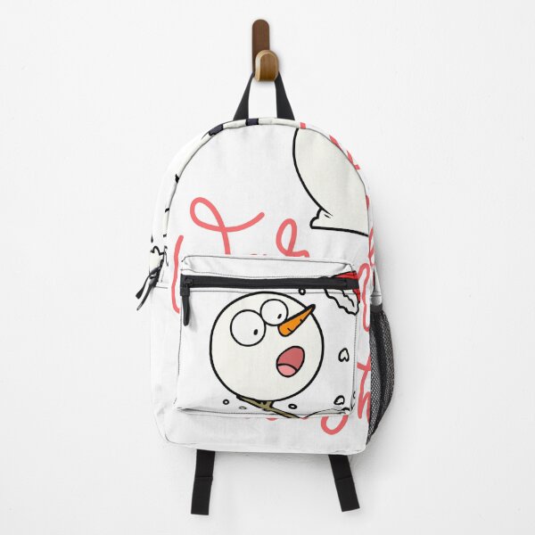 Item preview, Greetings from funny frightened Snowman warmest wishes. designed and sold by esao.