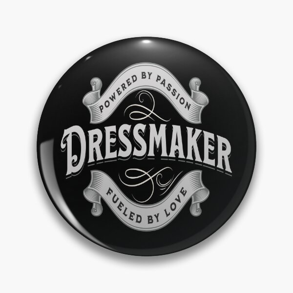 Item preview, Dressmaker powered by passion fueled by love jewelry maker gift ornamental ribbon designed and sold by MetalicBabe.