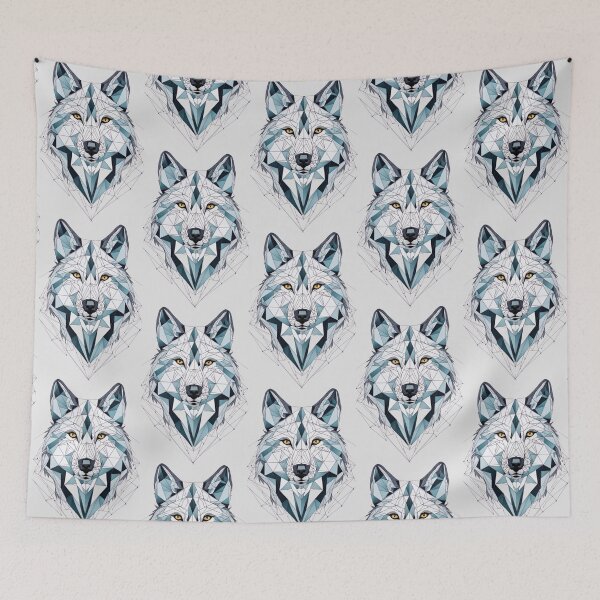 Item preview, modern style wolf designed and sold by SketchysDESIGNS.