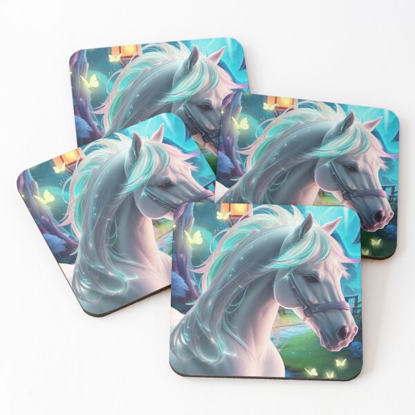 Item preview, White glowing Horse printed Graphic shirts and hoodies designed and sold by OutdoorArtistry.